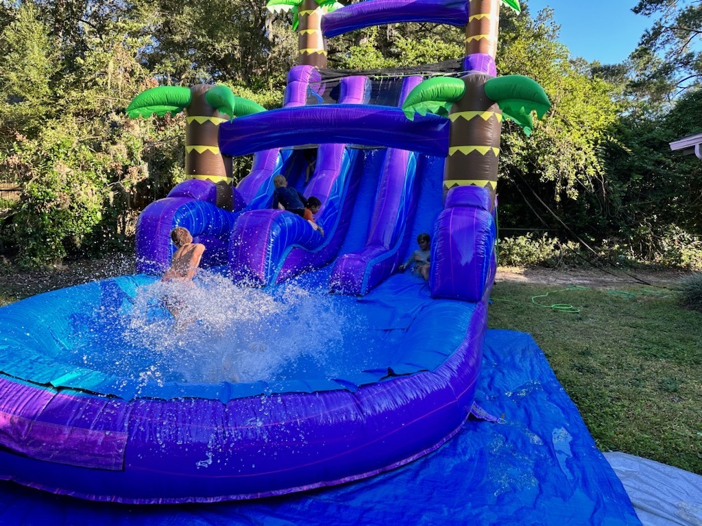 Colorful water slide rentals in High Springs, FL